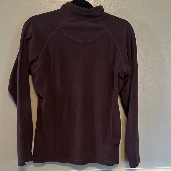 Women's Half-Zip Sweatshirt - Plum - Picture 4 of 7